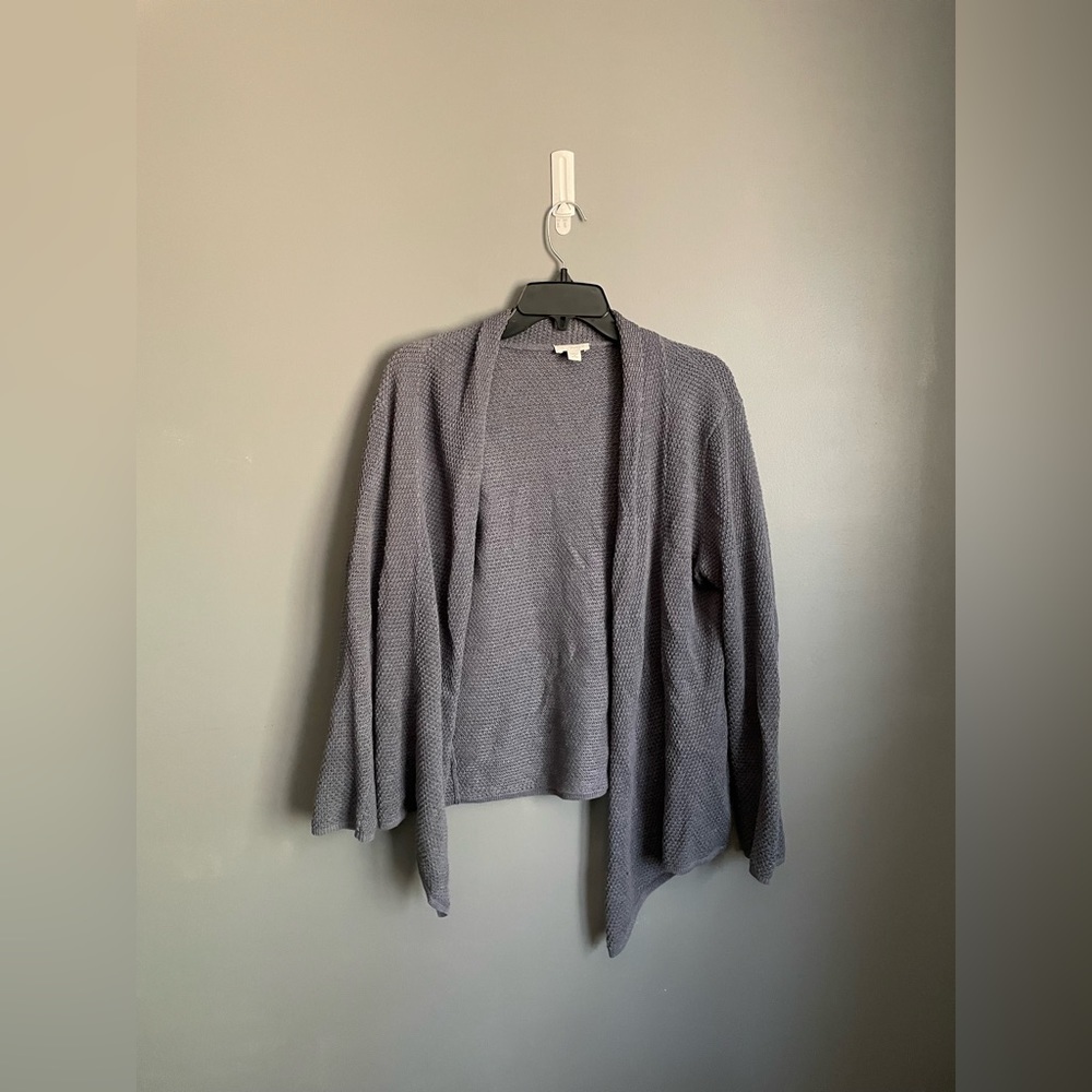 PureJill Linen Blend Cardigan Womens Size MP